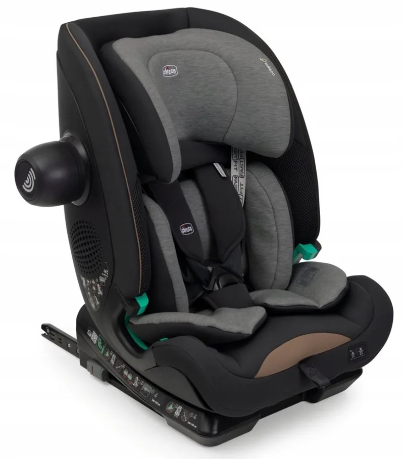 Seat&Go i-Size Autostoel Posh 76-150 cm van Chicco in Zwart – productfoto