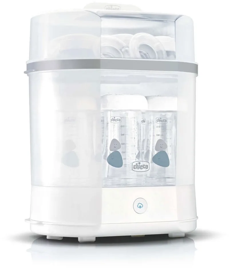 SterilNatural 3-in-1 Sterilisator - Steriliseert in 5 Minuten met Stoom | Tot 6 Flessen | 0m+ van Chicco in Multicolor – productfoto