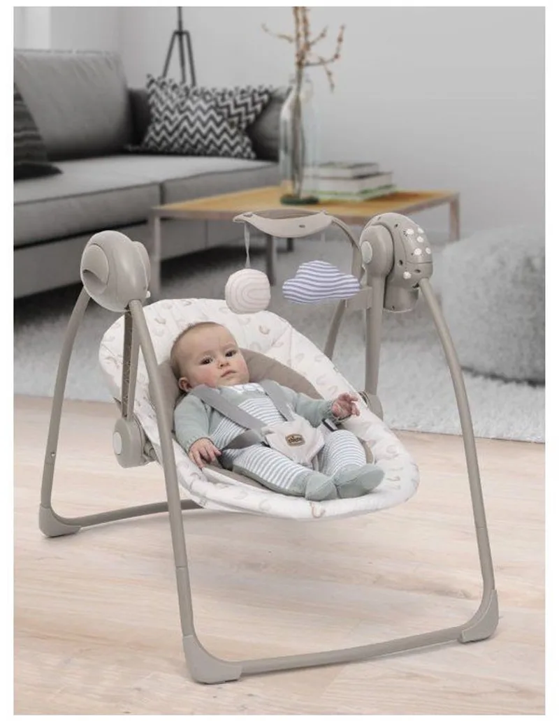 Swing & Play – Elektrische babyschommel – 0+ van Chicco in Vanilla – productfoto