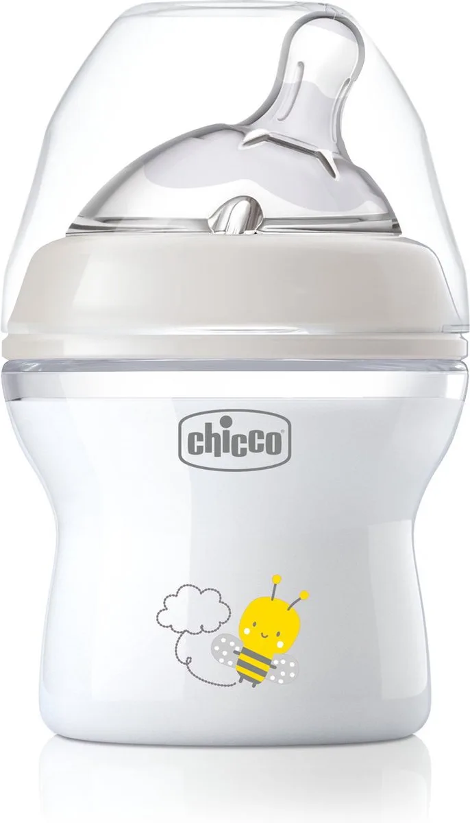 Zuigfles Natural Feeling 150 Ml Transparant van Chicco in Grey – productfoto