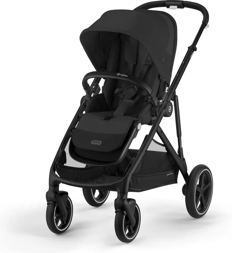 Gazelle S - Kinderwagen - Black Frame de Cybex en Moon Black – photo produit