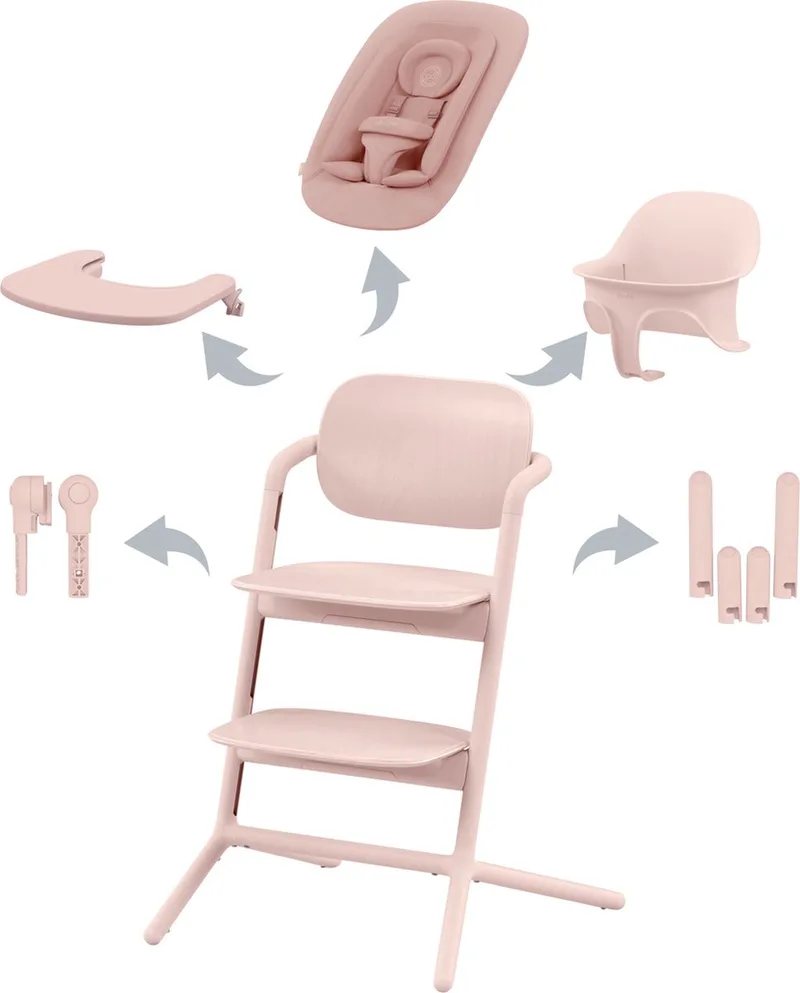 Lemo - Kinderstoel - 4 in 1 Set van Cybex in Pearl Pink – productfoto