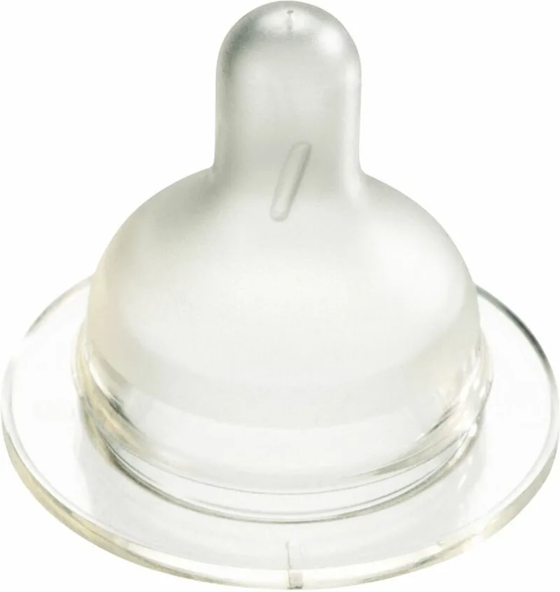 1-2-3 Doseerspeen Wide voor brede babyflessen - 2st van Difrax in Transparant – productfoto