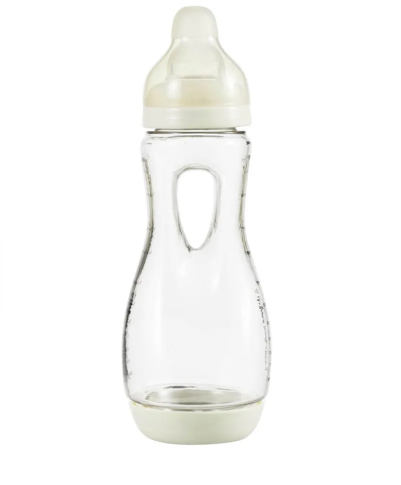 Babyfles Handgreep - 240 ml - 1 Stuk - Anti Koliek by Difrax in Crème – product photo