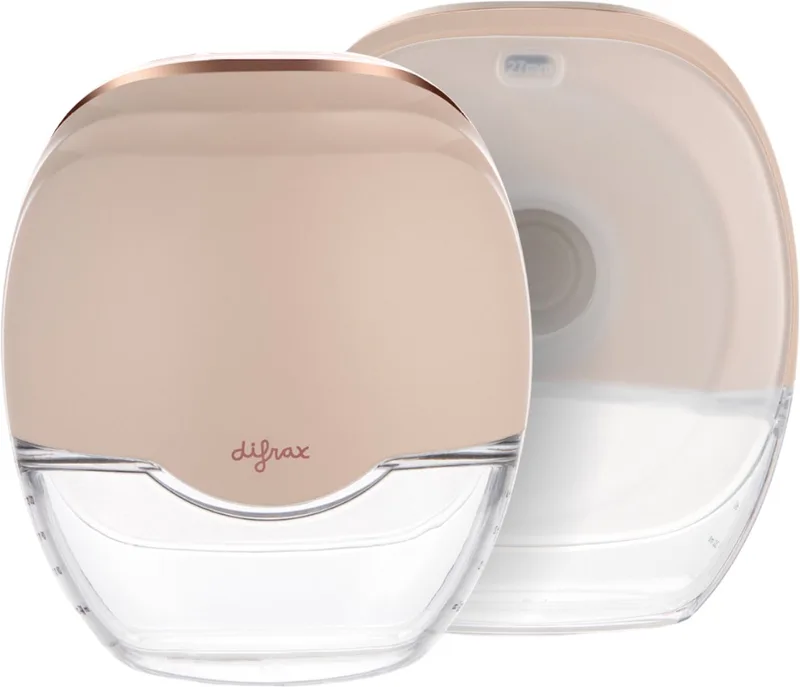 Elektrische Handsfree Borstkolf by Difrax in Roze – product photo