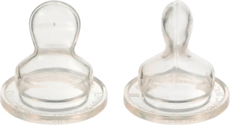 Flessenspeen Dental voor smalle babyflessen - Maat Small - 2st van Difrax in Transparant – productfoto