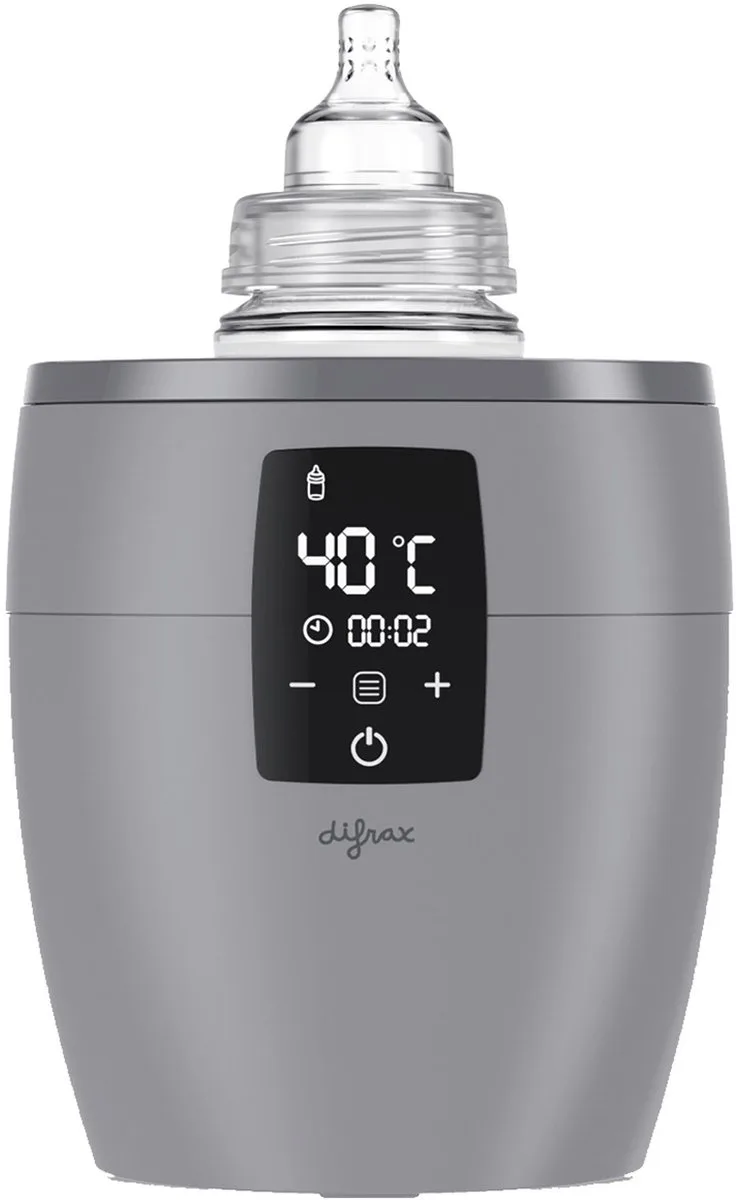 LOVI Flessenwarmer - 6 in 1 Functies - Universeel bruikbaar by Difrax in Grijs – product photo