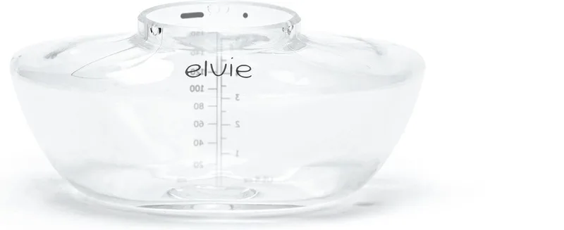 Pump Moedermelkflesjes Bewaarflesjes - BPA-vrij - 150ml - 3 Flessen & 3 Deksels by Elvie in Transparant – grijs – product photo