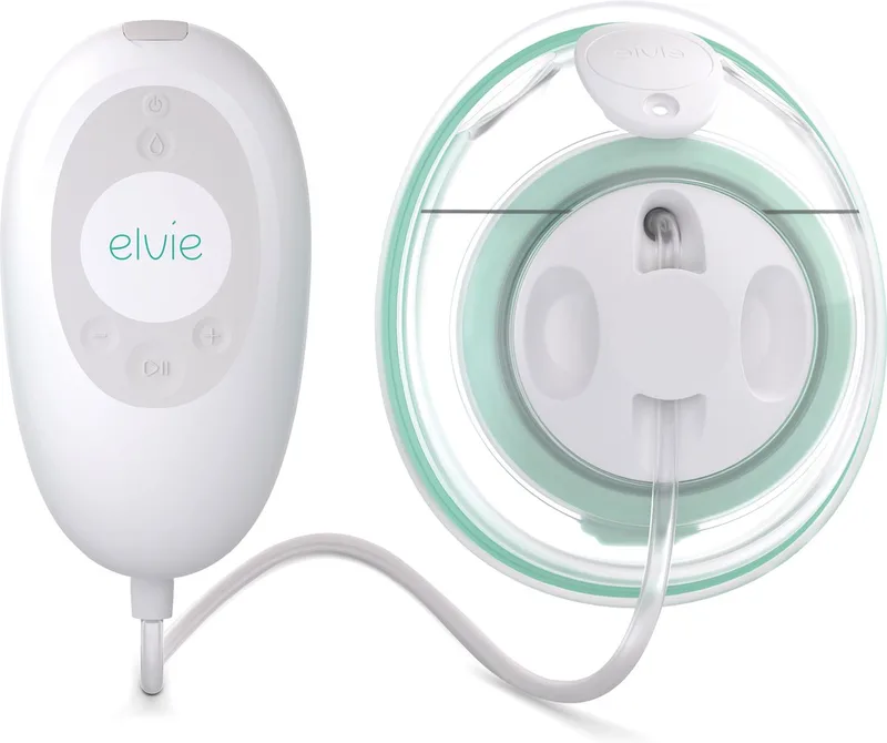 Stride Single - Handsfree Elektrische Borstkolf - Ziekenhuiskwaliteit - Enkele Borstkolf - 150 ml Capaciteit - App-gestuurd - Complete Set van Elvie in Wit – productfoto