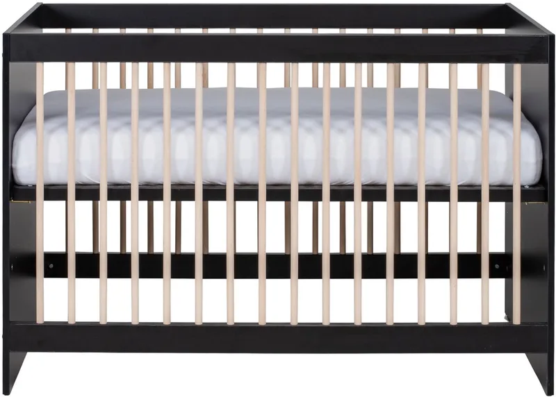 Nova Babybed Eiken 60 x 120 cm van Europe Baby in Zwart – productfoto
