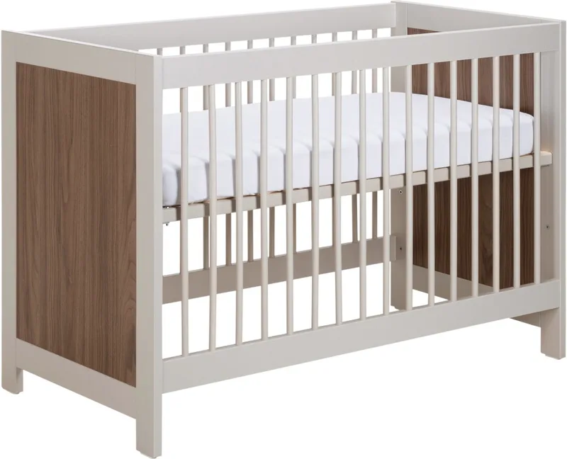 Vittoria Babybed - Cashmere / Walnut - 60 x 120 cm de Europe Baby en Beige – photo produit