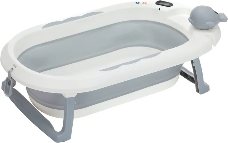 Babybadewanne Faltbadewanne Beluga inkl. Temperaturmessung de Fillikid en Grau – photo produit