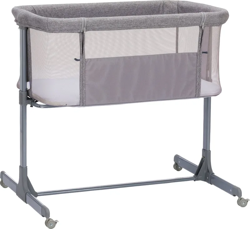 Beistellbett ECO, inkl. Matratze van Fillikid in Grau – productfoto