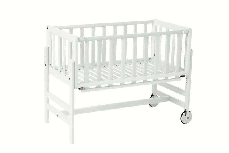 Beistellbett Betty - 9-Fach Höhenverstellbar, stabil & ideal für Neugeborene by Geuther in Weiß – product photo