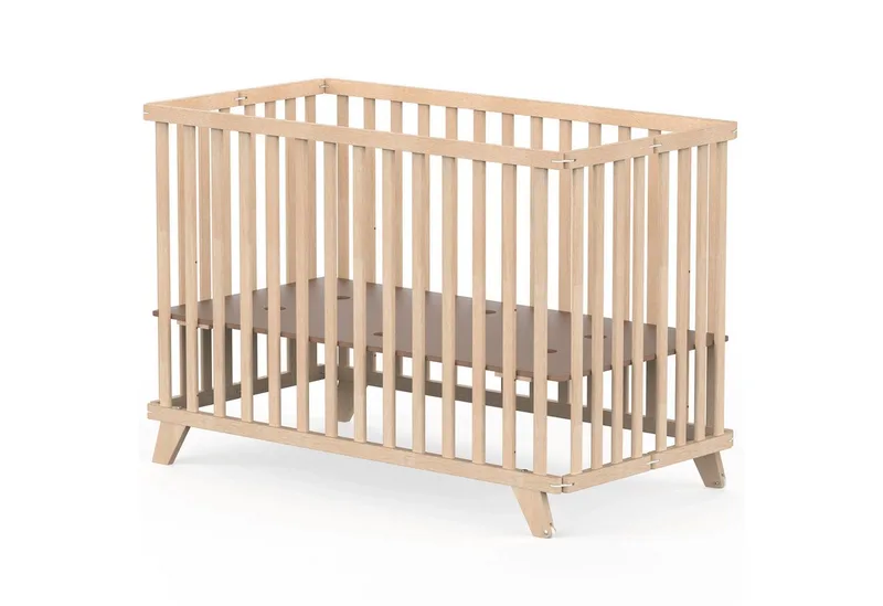 Kinderbett Kinderklappbett „Mayla“ – klappbar & mobil – 60 × 120 cm, Klappbar by Geuther in Beige – product photo