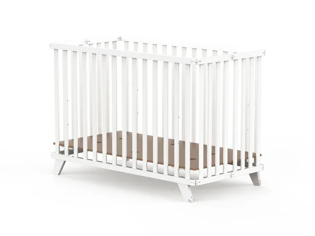 Kinderbett Kinderklappbett „Mayla“ – klappbar & mobil – 60 × 120 cm, Klappbar