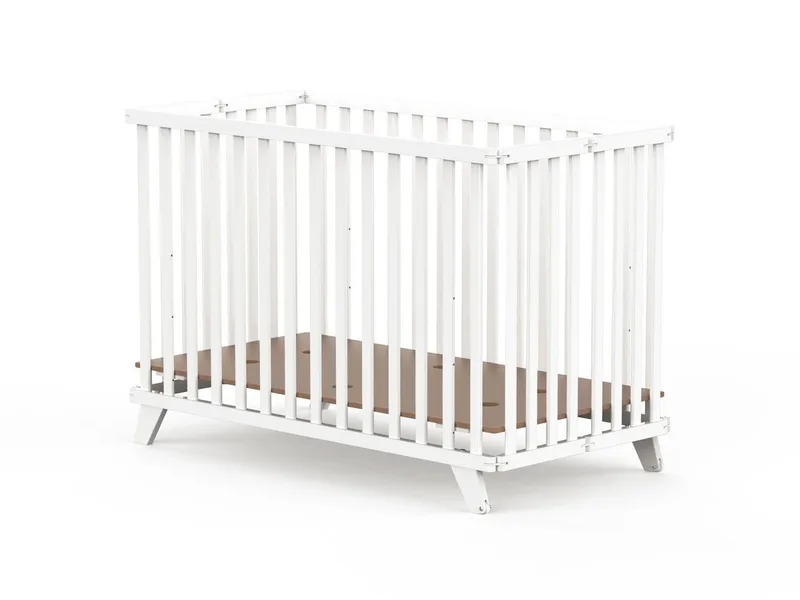 Kinderbett Kinderklappbett „Mayla“ – klappbar & mobil – 60 × 120 cm, Klappbar de Geuther en Weiß – photo produit