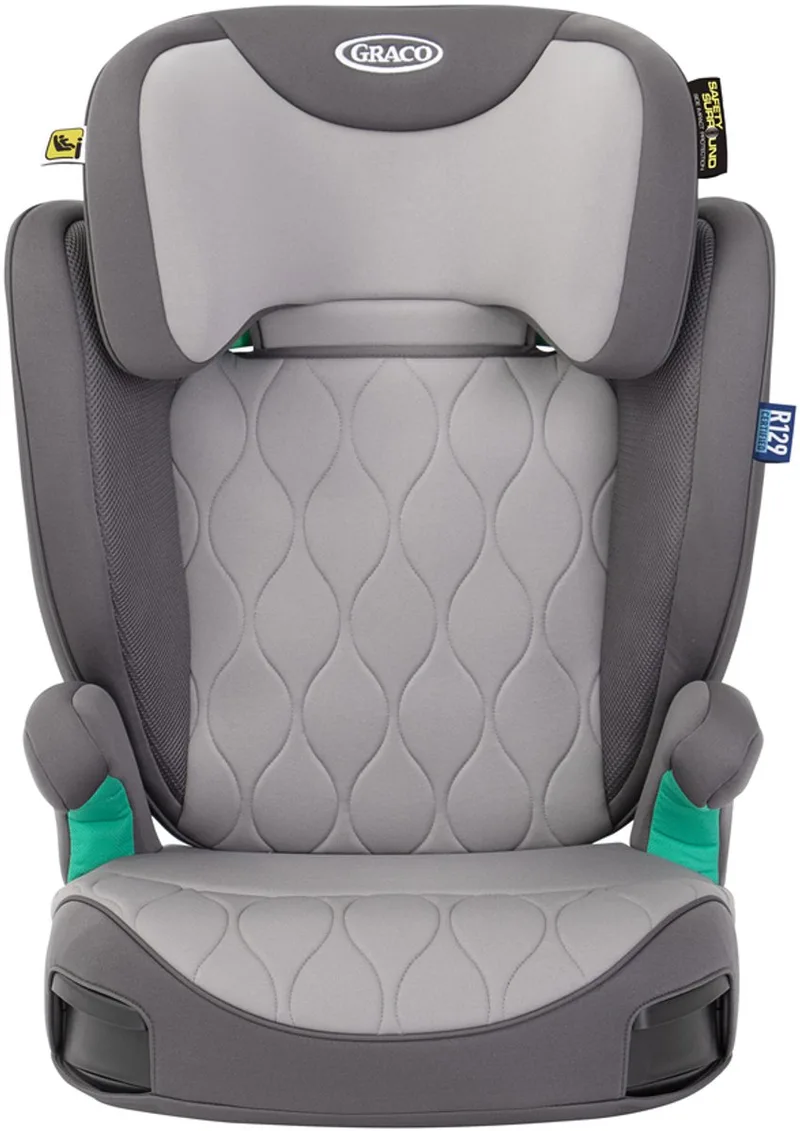 Affix - Autostoeltje - ISOFIX - Inclusief rugleuning - Iron - 100 tot 150 cm (ca. 3,5 tot 12 jaar) - i-Size R129 by Graco in Grijs – product photo