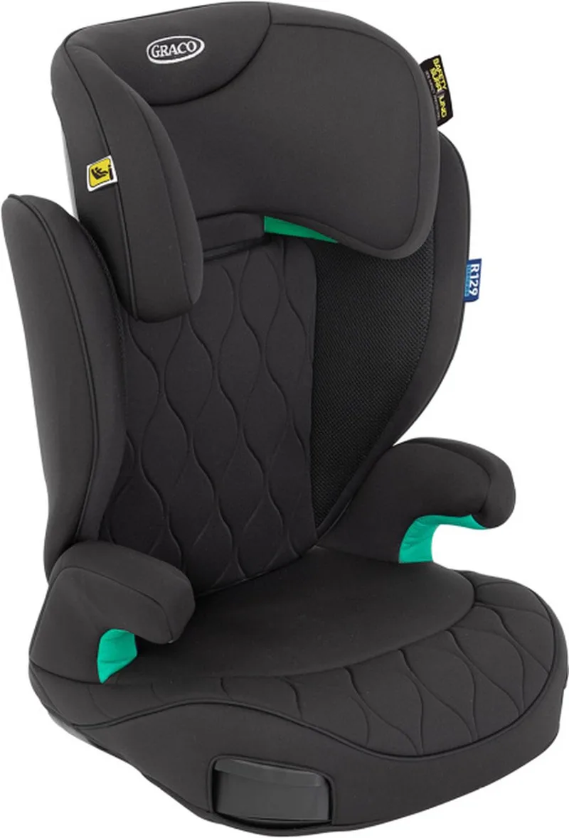 Affix - Autostoeltje - ISOFIX - inclusief zitverhoger en rugleuning - Midnight - 100 tot 150 cm (ca. 3,5 tot 12 jaar) - i-Size R129 by Graco in Zwart 1 – product photo