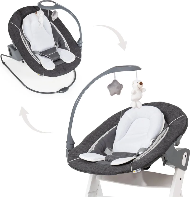Alpha Bouncer 2 in 1 Deluxe - Wipstoel by Hauck in Melange Grey – product photo