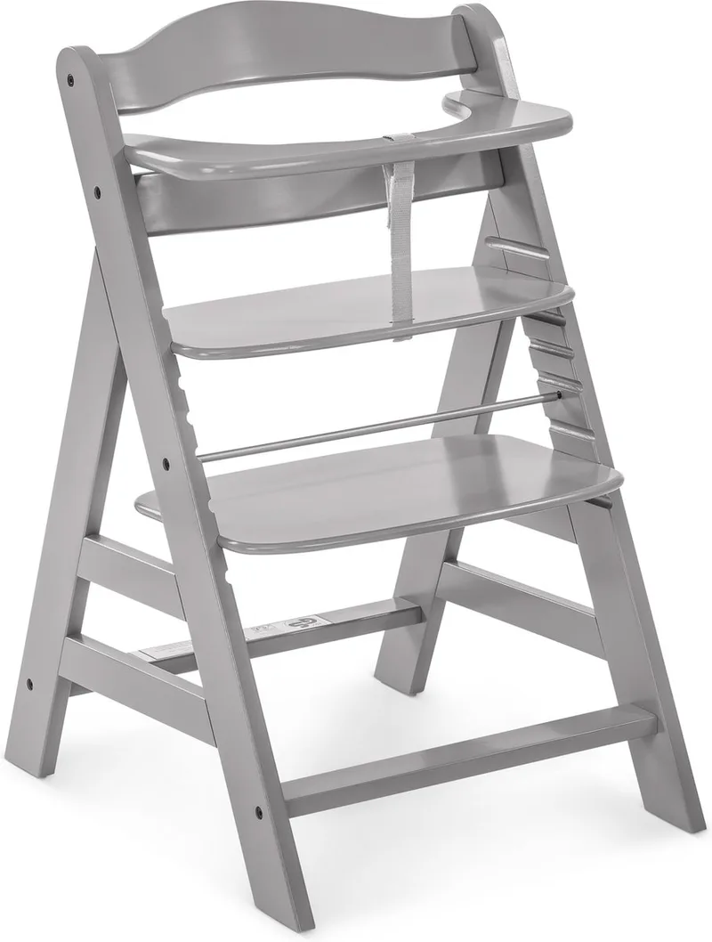 Alpha+ - Kinderstoel - FSC® gecertificeerd beukenhout - Grey de Hauck en Grijs – photo produit