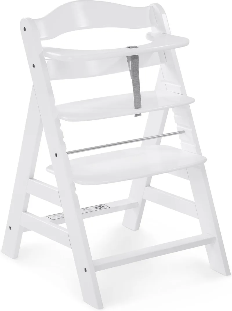 Alpha+ White Kinderstoel - FSC® gecertificeerd beukenhout van Hauck in Wit – productfoto