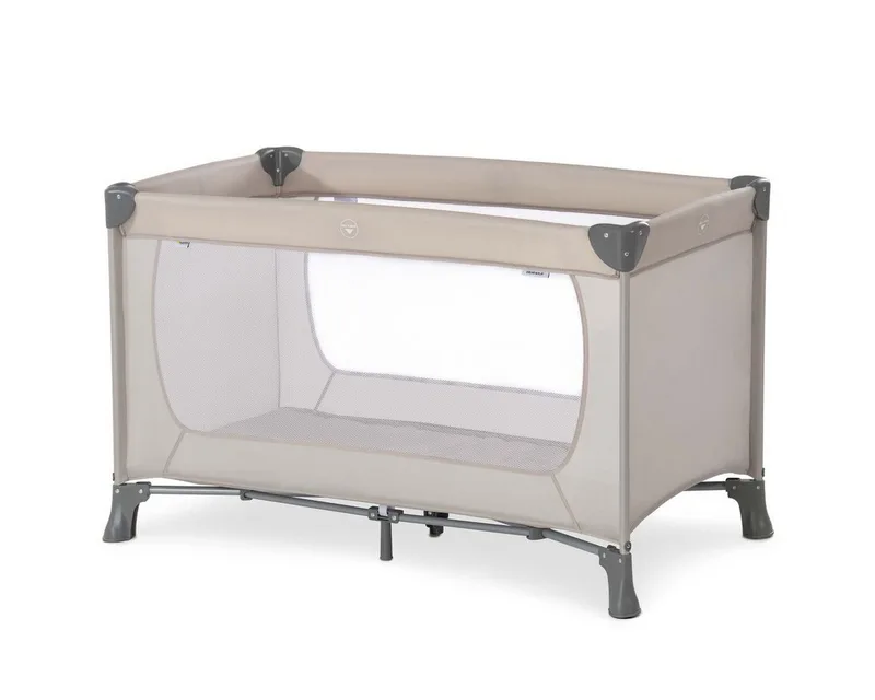 Baby-Reisebett Dream'n Play - Beige, Kinder Reisebett - faltbares Babyreisebett 120x60 mit Tasche van Hauck – productfoto