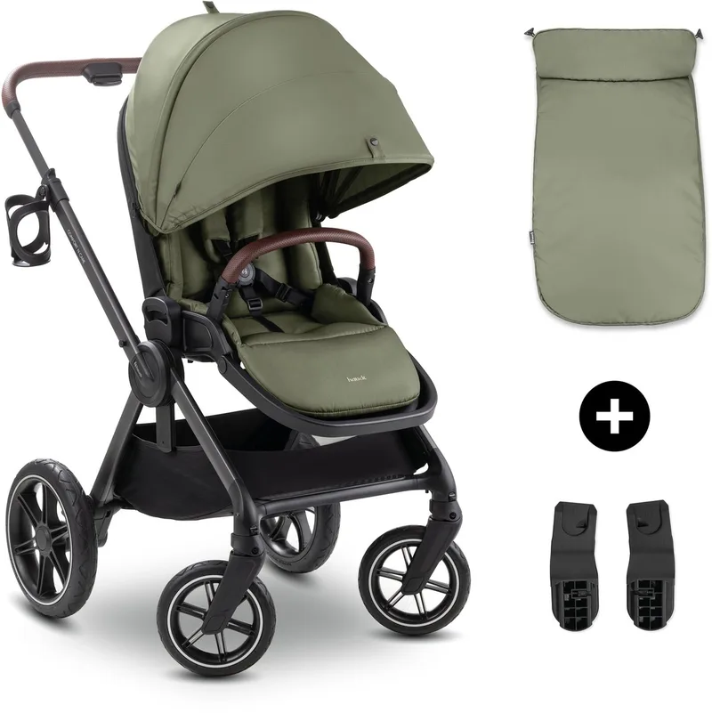 Comfort N Care - Premium kinderwagen met extra comfort van Hauck in Olive – productfoto
