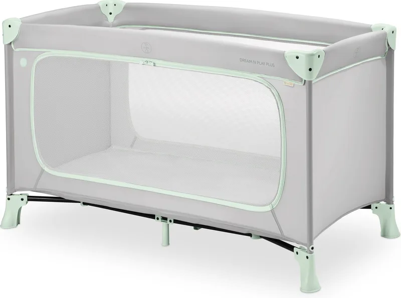 Dream N Play Plus - Campingbedje - Extra grote doorgang de Hauck en Dusty Mint – photo produit