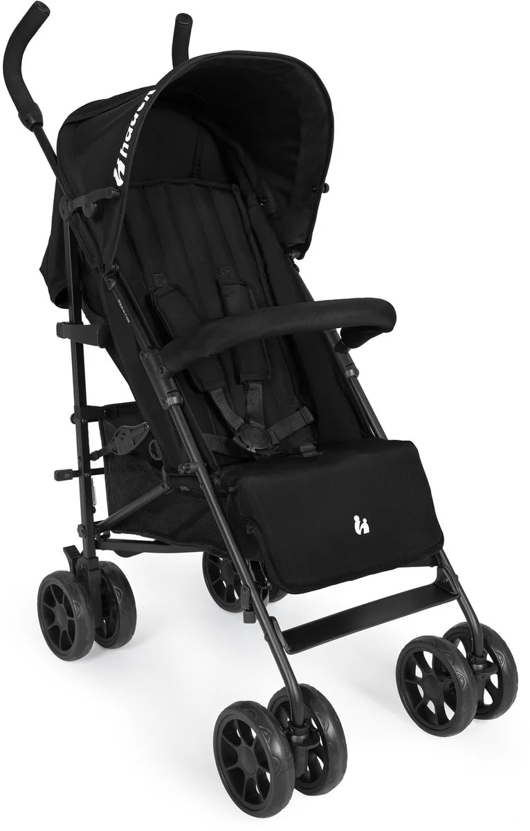 Fold N Care - Lichtgewicht buggy met kap voor op reis van Hauck in Black – productfoto