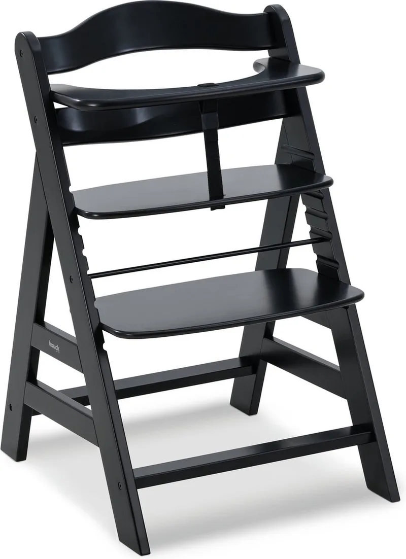 kinderstoel Alpha+ Black - FSC® gecertificeerd beukenhout - Black by Hauck in Zwart – product photo