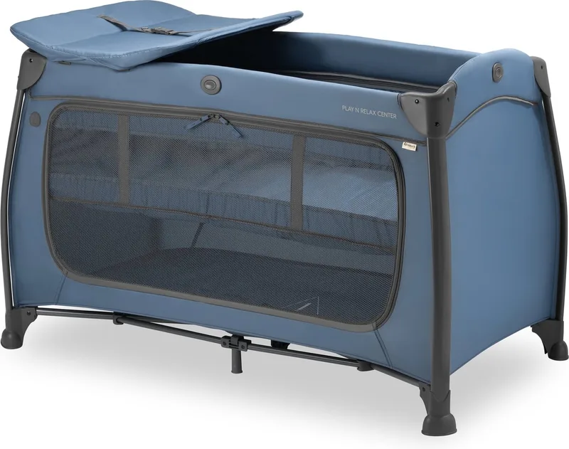 Play N Relax Center - Campingbedje - Gemakkelijk te vervoeren by Hauck in Dark Blue – product photo