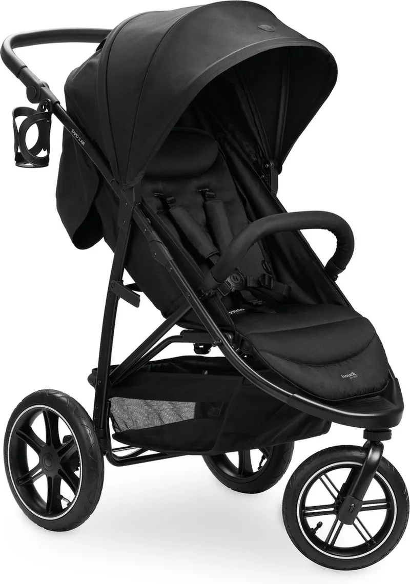 Rapid 3 Air - Buggy - Lucht wiel - Geschikt voor stad en bos van Hauck in Black – productfoto