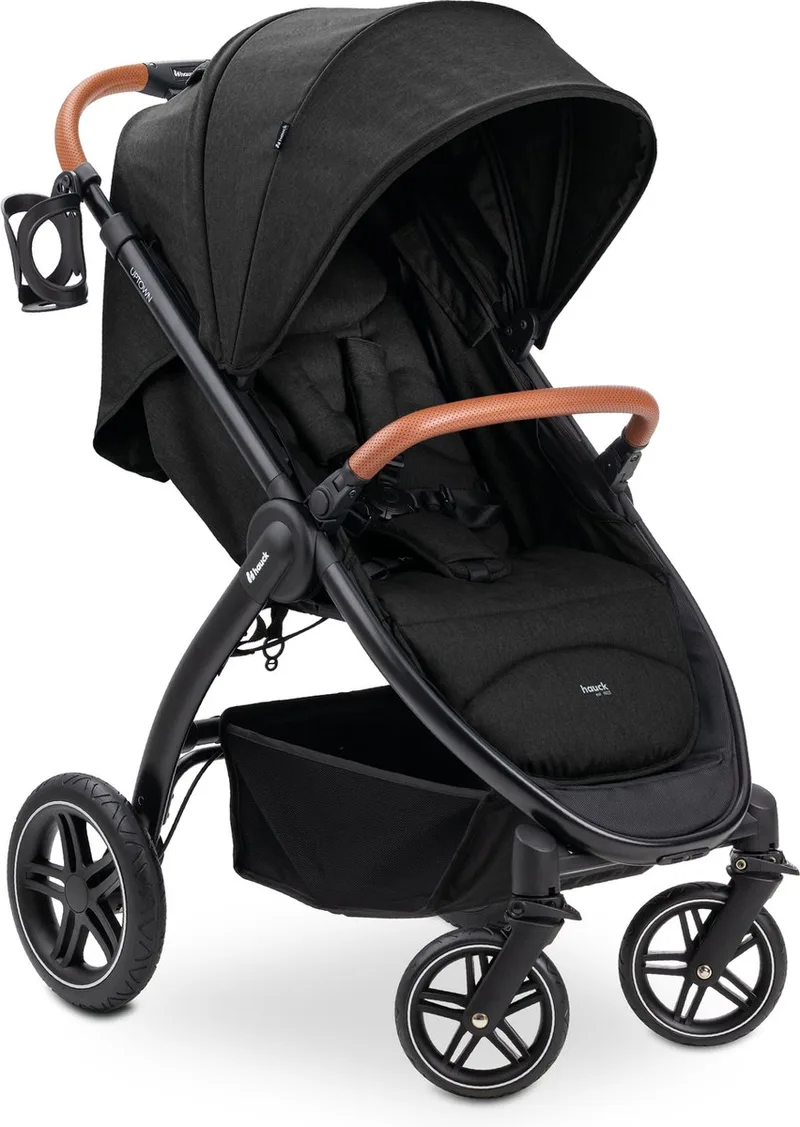 Uptown - Buggy - Geschikt voor stad en bos - Voor korte en lange benen - Black van Hauck in Melange Black – productfoto