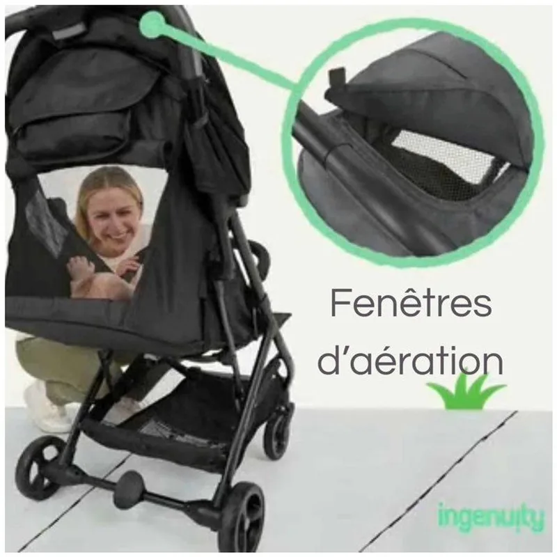 ING17419090 – Compacte buggy – Snelle vouw by Ingenuity in Zwart – product photo