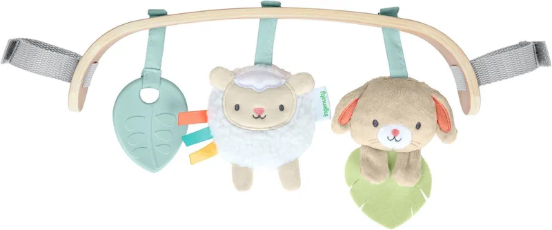 Kinderwagenkette Wonder & Wood Carrier Toybar, auch für die Babyschale geeignet van Ingenuity in Bunt – productfoto
