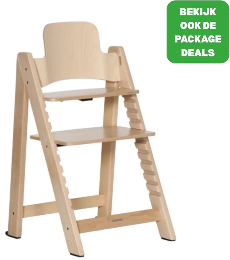 Up! Kinderstoel Beukenhout - Naturel van Kidsmill in Beige – productfoto