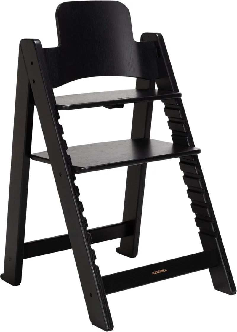 Up! Kinderstoel - Eiken van Kidsmill in Zwart – productfoto
