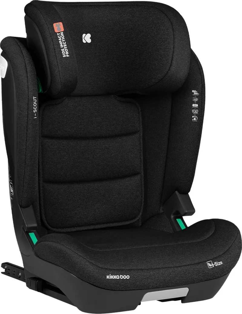 Autostoel i-Scout van Kikkaboo in Zwart – productfoto