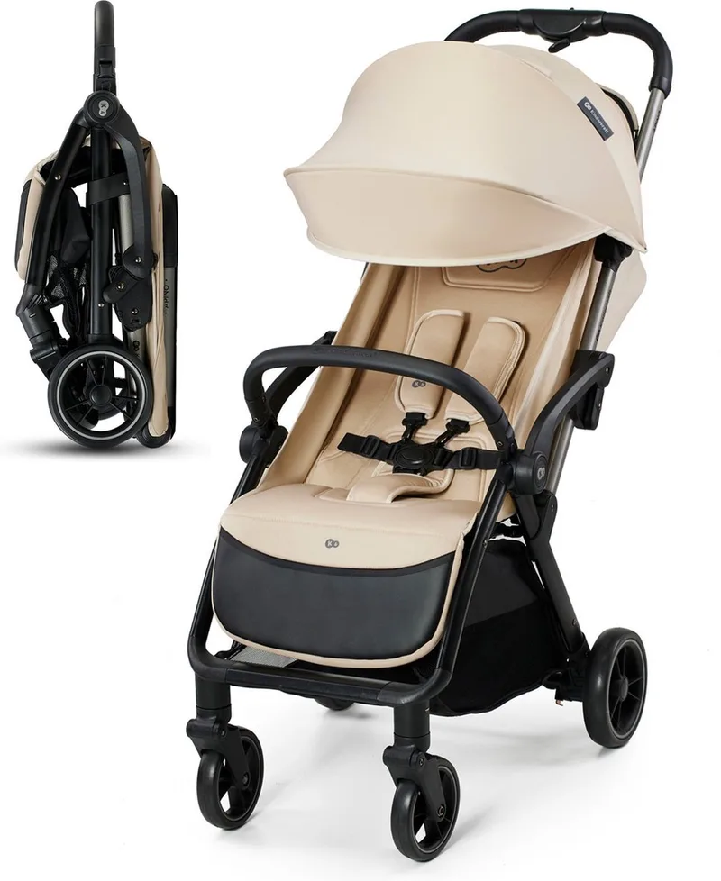 APINO - Buggy - Automatisch inklapbaar - Tot 22 kg - Verstelbare rugleuning by Kinderkraft in Beige – product photo