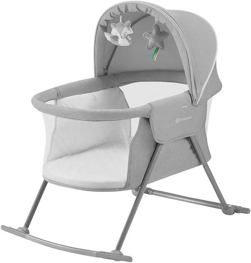 Baby-Reisebett LOVI by Kinderkraft in Grau – product photo