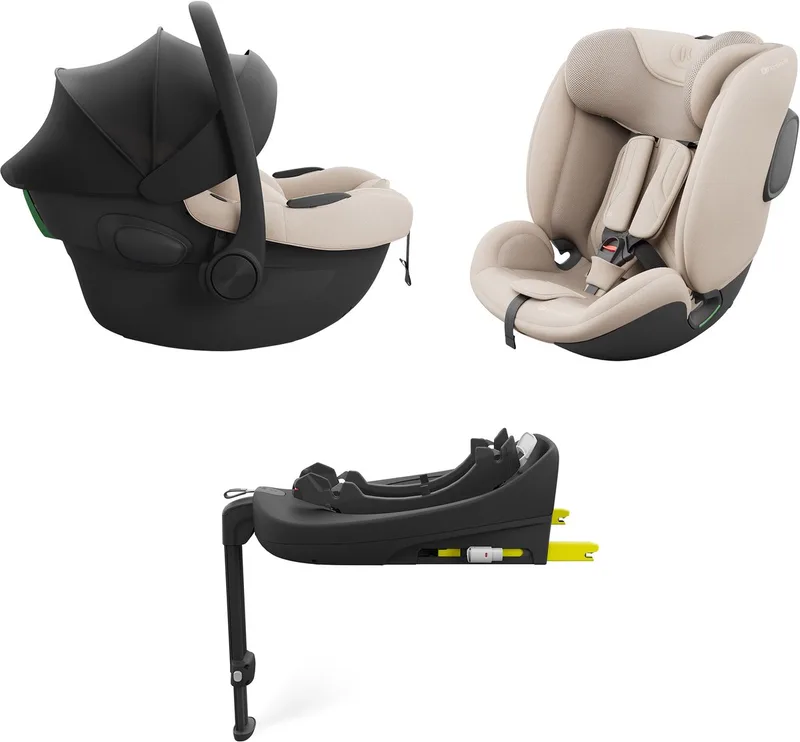ENDURA SAFE - Autostoel set - 3-in-1 - i-Size ISOFIX by Kinderkraft in Beige – product photo