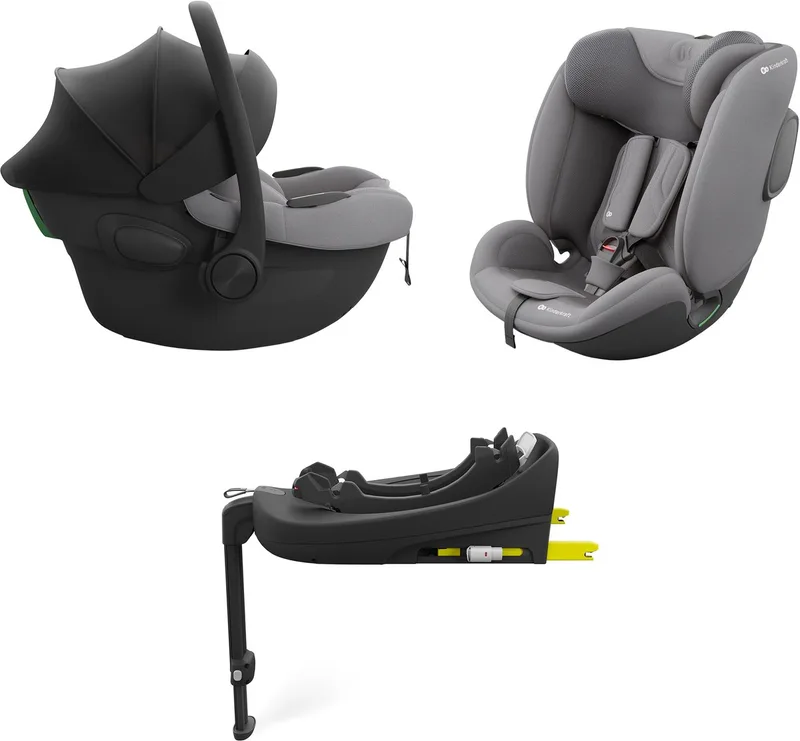 ENDURA SAFE - Autostoel set - i-Size R129 - draaibaar by Kinderkraft in Grijs – product photo