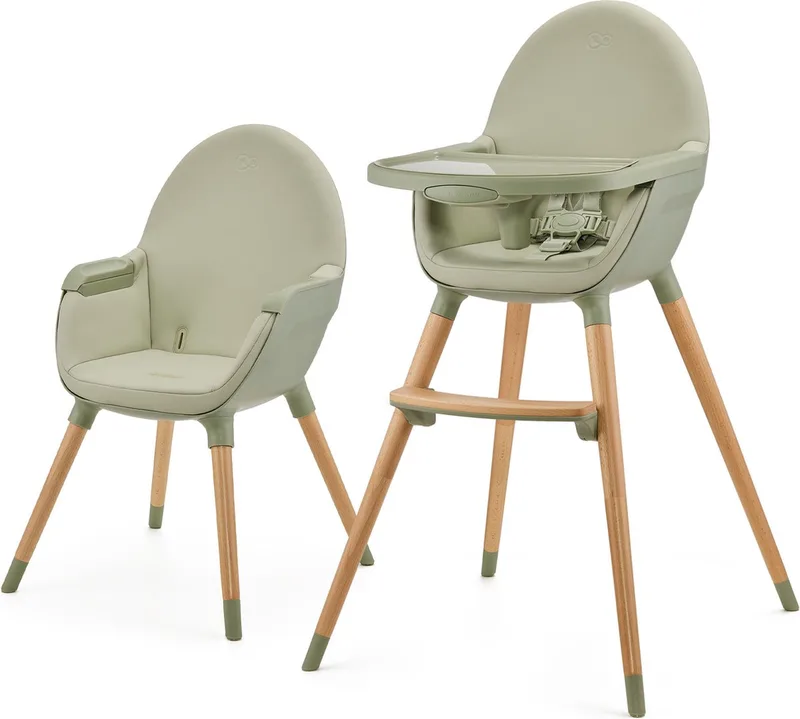 FINI 2 Kinderstoel 2-in-1 – Verstelbare Tray – Met voetensteun - Tot 5 jaar – Groene by Kinderkraft in Groen – product photo