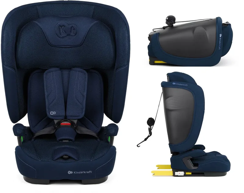 FIX2GO I-SIZE Autostoel – 76-150 cm – Met Isofix – Inklapbaar van Kinderkraft in Blauw – productfoto