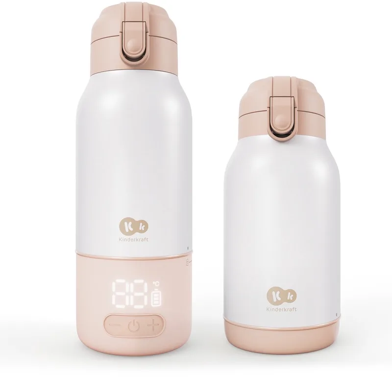 GAJA - Flessenwarmer - 2-in-1 Thermos 500 ml - Digitaal Display by Kinderkraft in Beige – product photo