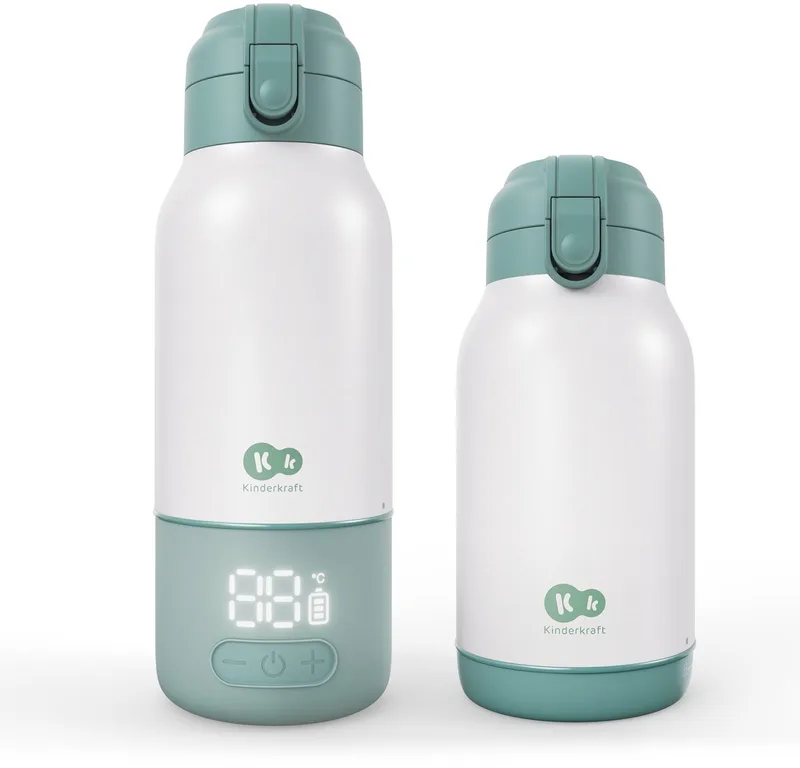 GAJA - Flessenwarmer - 2-in-1 Thermos - Warmhoudfunctie 20 Uur by Kinderkraft in Groen – product photo