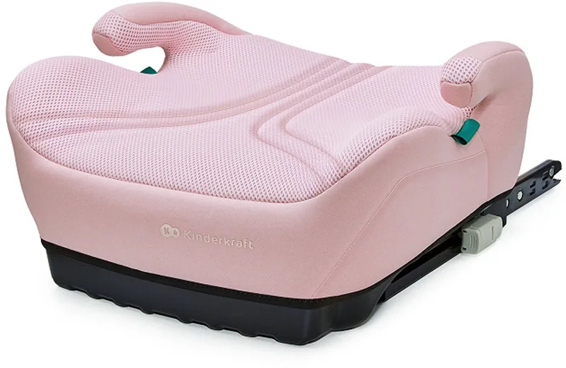 I-BOOST 2 PRO i-Size - Zitverhoger - ISOFIX - Autostoel Booster - 125-150 cm 22-36 kg – 6-12 Jaar – R129 Goedgekeurd van Kinderkraft in Roze – productfoto