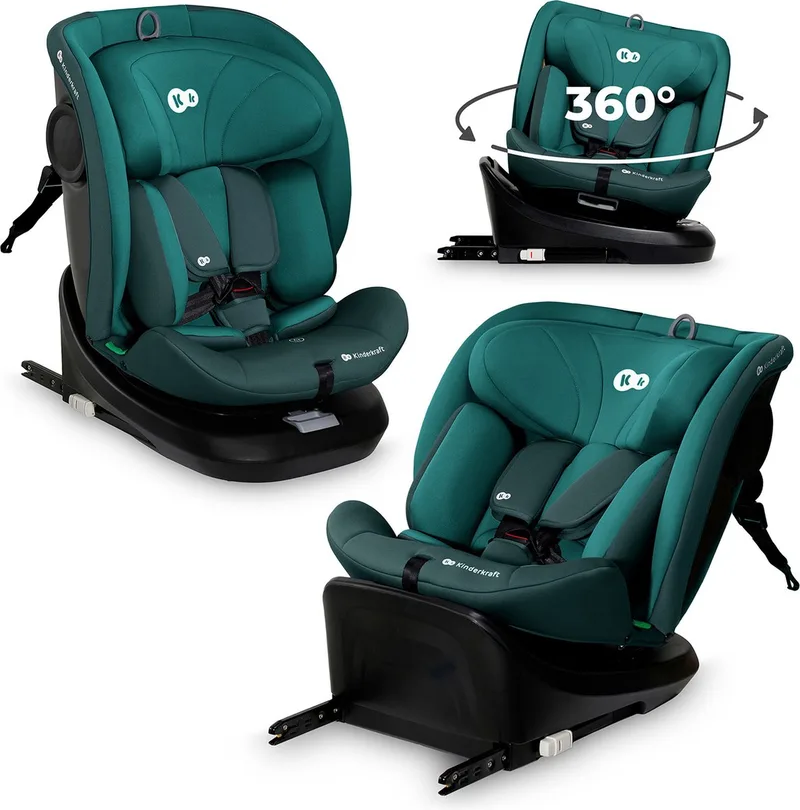 I-GROW I-SIZE Autostoel – 40-150 cm – Met Isofix – Groep 0/1/2/3 – Tot 12 Jaar – Groen van Kinderkraft in Groente – productfoto