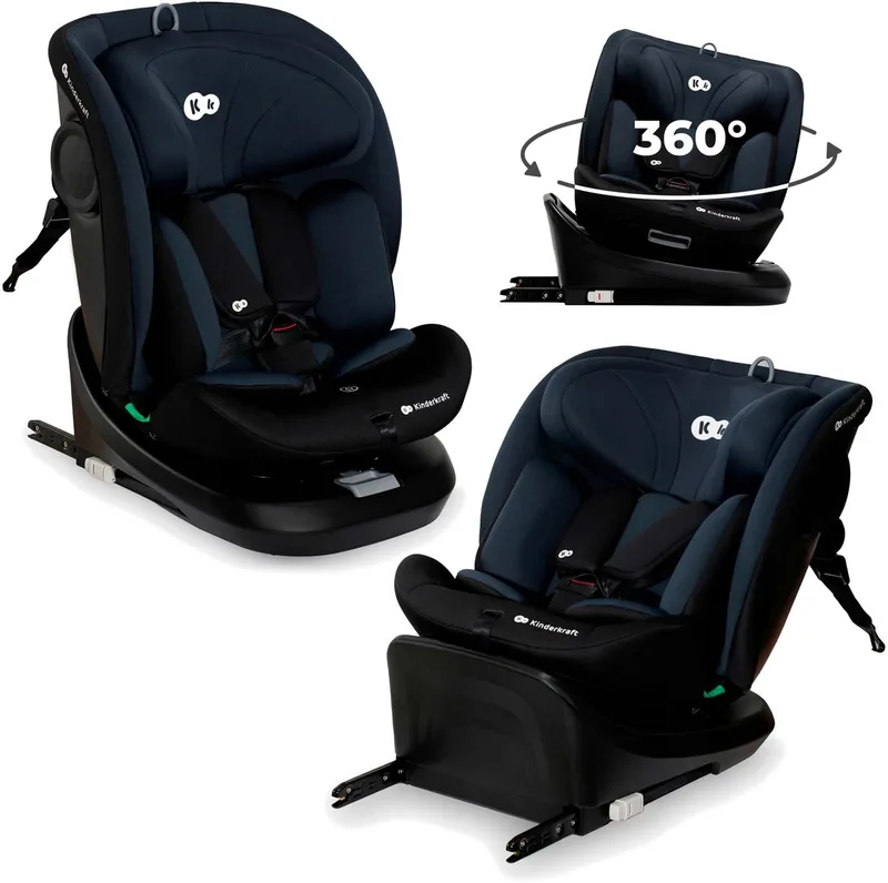 I-GROW I-SIZE Autostoel – 40-150 cm – Met Isofix – Groep 0/1/2/3 – Tot 12 Jaar van Kinderkraft in Zwart – productfoto